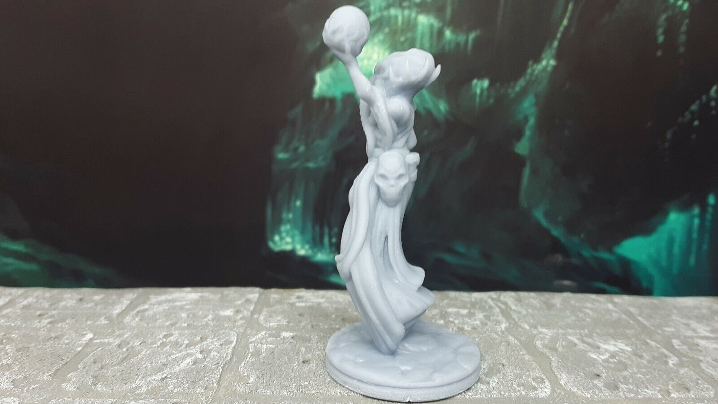 Levitating Mind Flayer Illithid Mini Miniature 28mm Figure D&D 3D Printed Resin