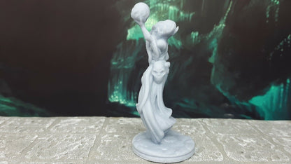 Levitating Mind Flayer Illithid Mini Miniature 28mm Figure D&D 3D Printed Resin