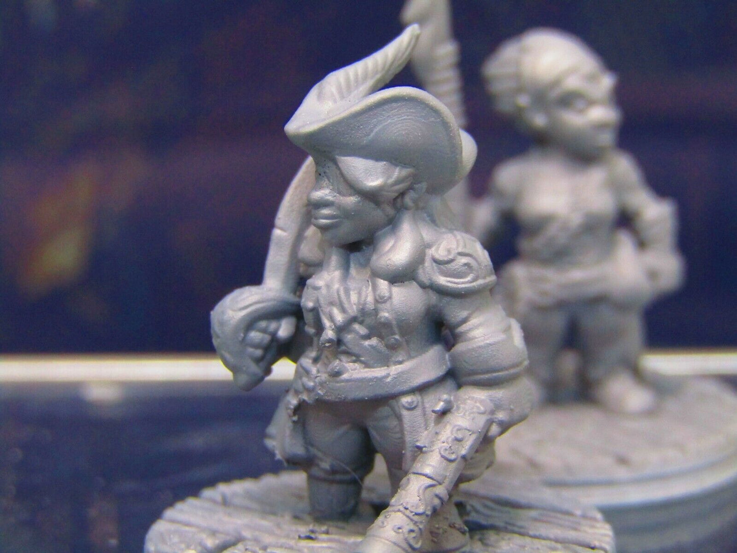 Gnome Female Pirate Captain / First Mate Mini Miniature Figure 3D Printed Model