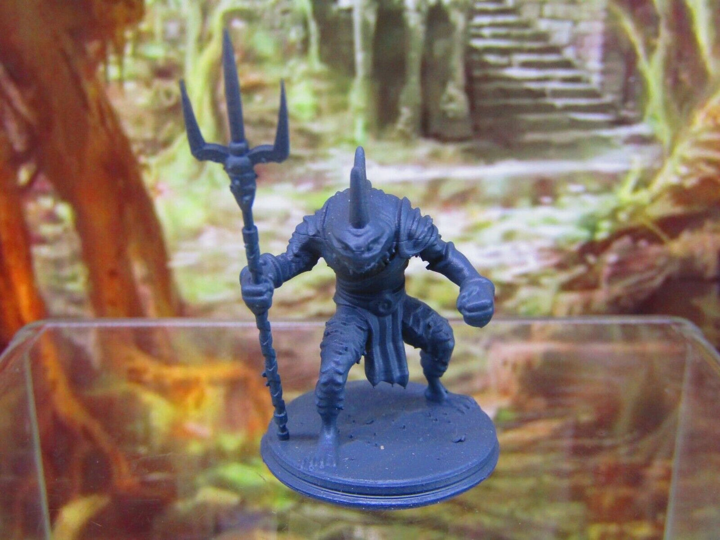 Deepfin Marloch Tribe Warrior w/ Trident Mini Miniature Figure 3D Printed Model