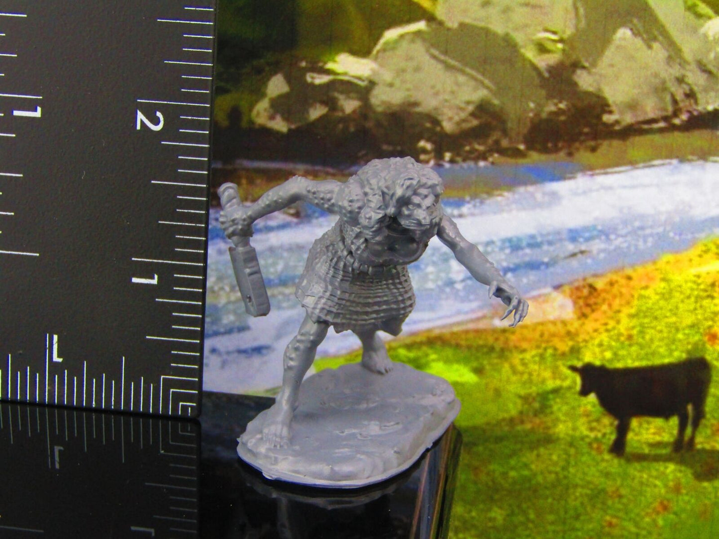 Female Troll Hag W/ Butcher's Cleaver Monster Encounter Mini Miniature Model