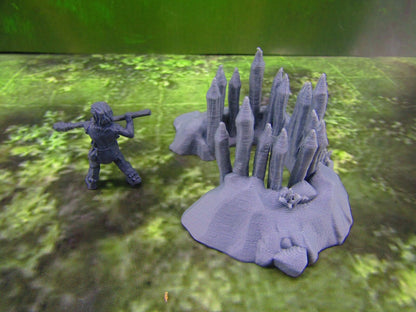 Tribal Prehistoric Caveman Hunter & Spike Trap Set Scatter Terrain Scenery