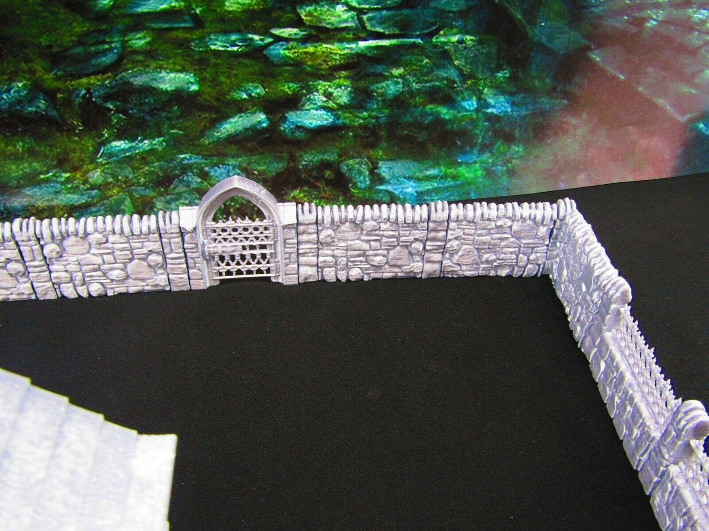 32pc Fence Set Graveyard / Cemetery Scatter Terrain Scenery Tabletop Gaming