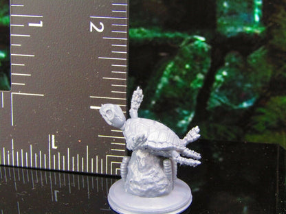 Undead Underwater Skeleton Sea Turtle Pose B Mini Miniature Model Character