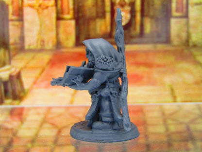 Sonus the Transmuter Wizard Sorcerer Dwarf Mini Miniature 3D Printed Model Dnd