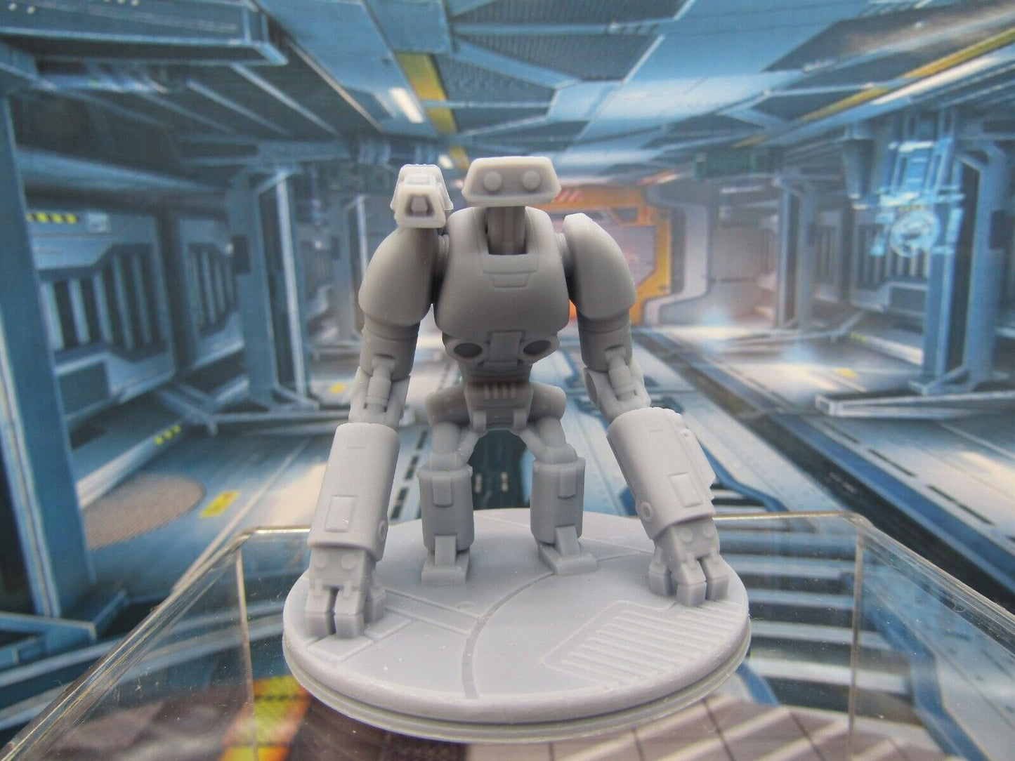 Modded R-Cee Loader Robot Droid w/ Shoulder Cannon Mini Miniature 3D Printed