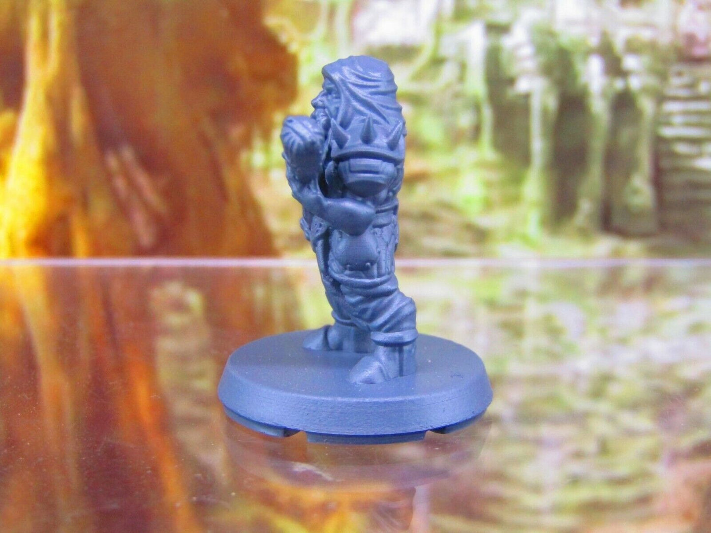 Dwarf Fighter Player Character Mini Miniatures 3D Printed Resin Model Figure