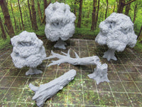 
              Forest Lot 3 Trees Downed Tree and Log Scenery Terrain 3D Printed Model 28/32mm
            