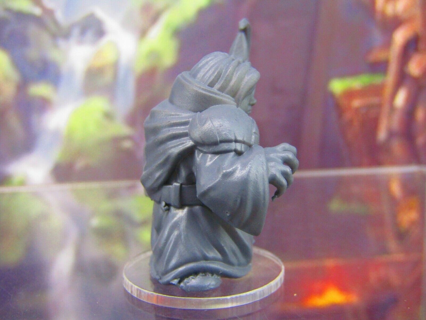 Dwarven Female Sorcerer Mini Miniature Figure 3D Printed Model 28/32mm Scale