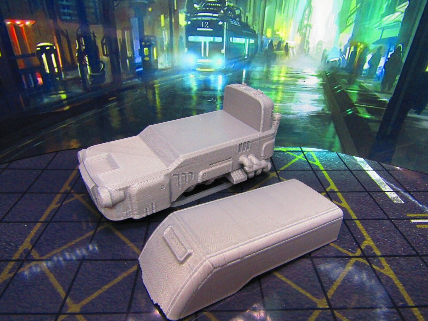 Hover Bus Vehicle Transportation Terrain Scenery Miniature