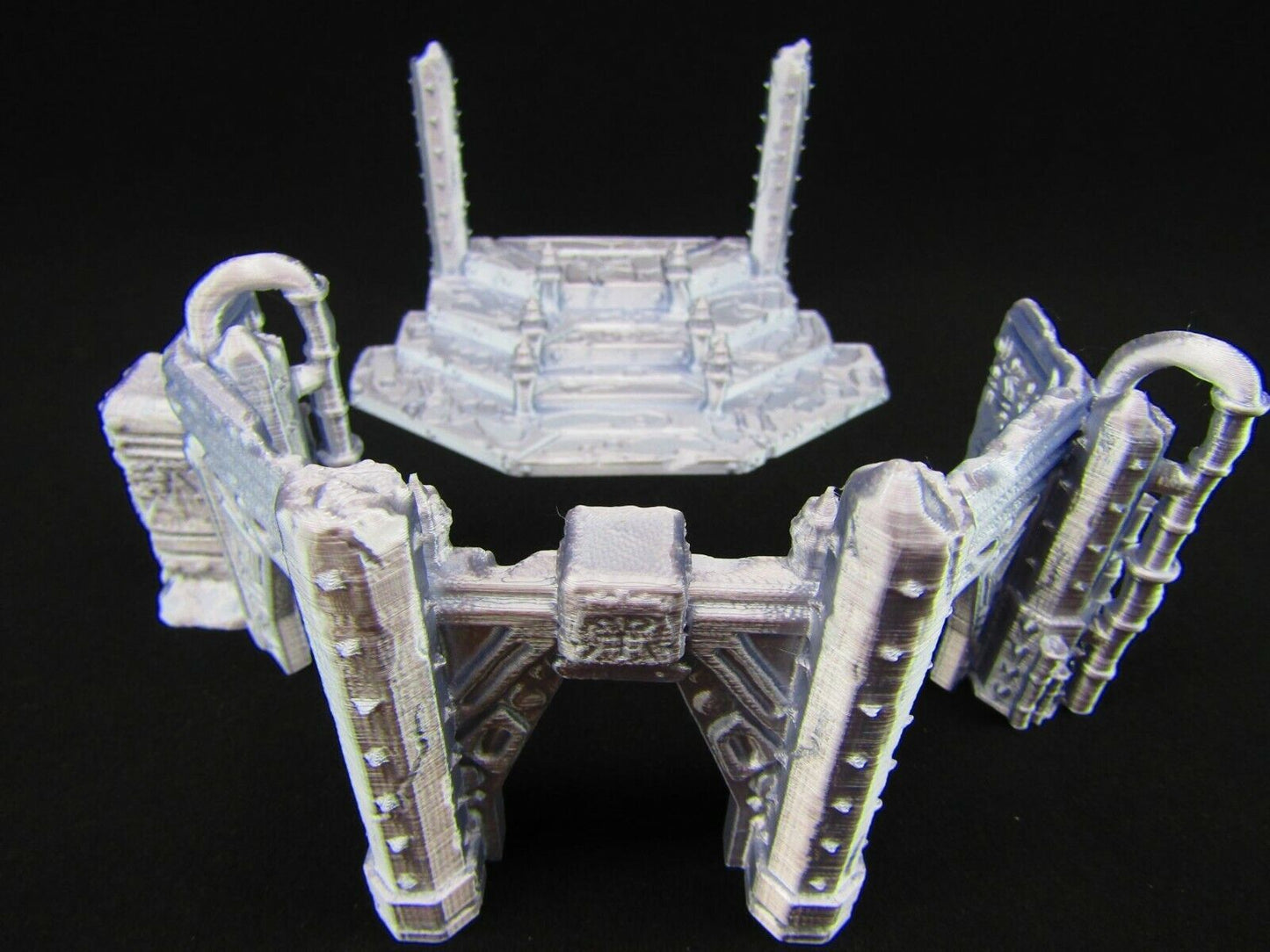 Bleachers & Ampitheatre Set Scatter Terrain Scenery 3D Printed Mini Miniature