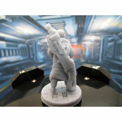 Space Crew Heavy Gunner Mini Miniature Figure Scenery Terrain 3D Printed Model