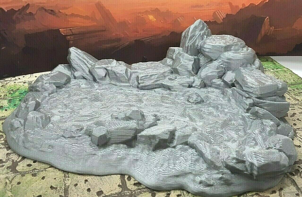 Pond Watering Hole Set Scatter Terrain Tabletop Scenery 28mm Dungeons & Dragons