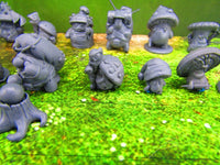 
              25pc Shroomie Myconid Characters Set Mini Miniature Model Character Figure
            