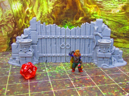 Jungle Temple Entrance Gateway Doors Scatter Terrain Scenery 3D Printed Model