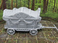 
              Travelling Merchant's Wagon & Horses Scenery Terrain 3D Printed Model 28/32mm
            