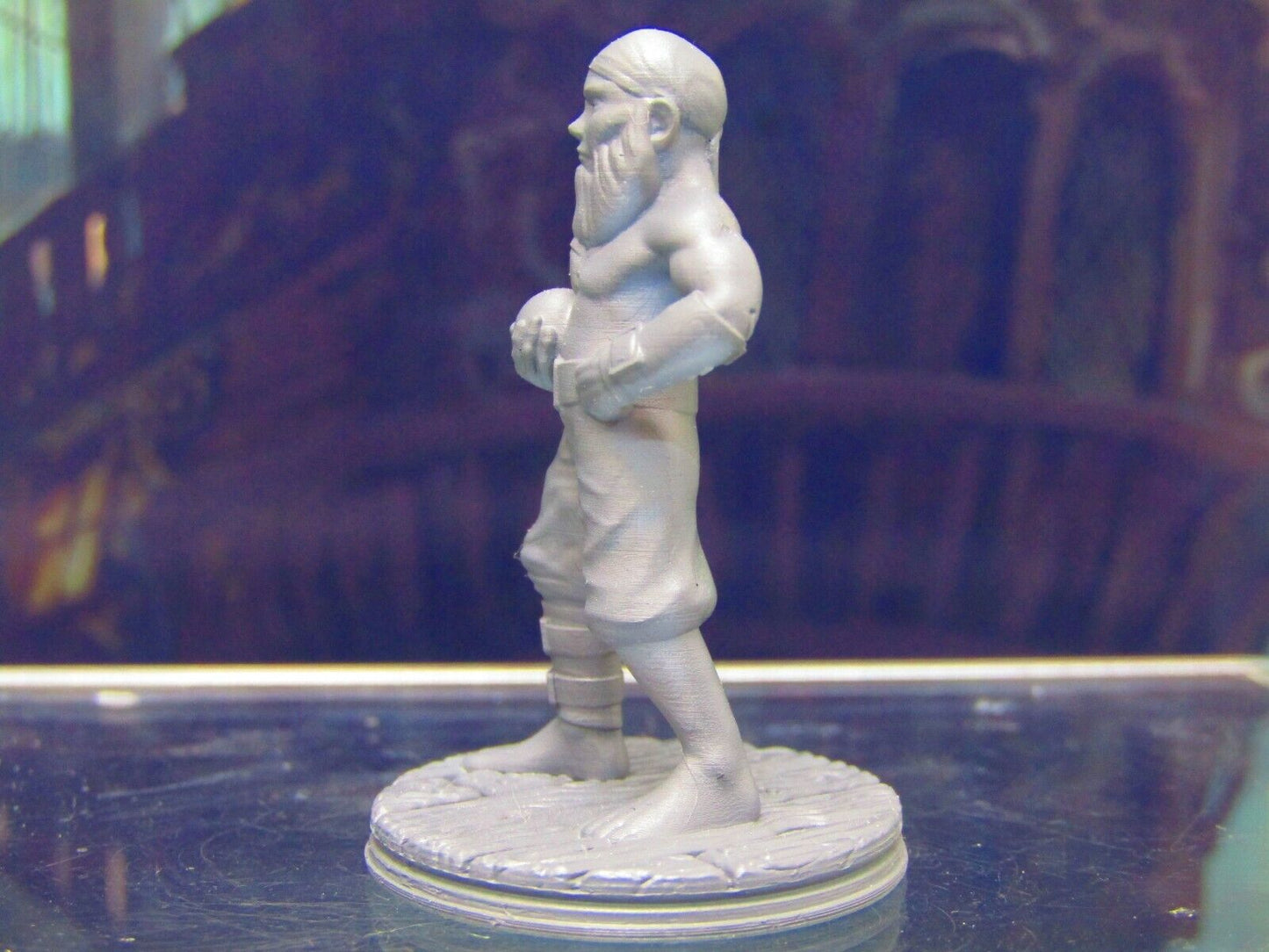 Human Pirate Crewman Canon Baller Mini Miniature Figure 3D Printed Model 28/32mm