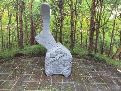 Trojan Siege Rabbit Miniature Mini Scenery Terrain 3D Printed Model D&D Piece