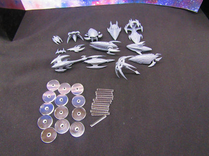 13pc Kshellik Full Set W/ Flight Stands & Rods Astra Nebula Billion Suns