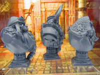 
              Lot of 3 Dwarven Busts Statue Bust Statue Resin 3D Printed Model RPG Fantasy DnD
            