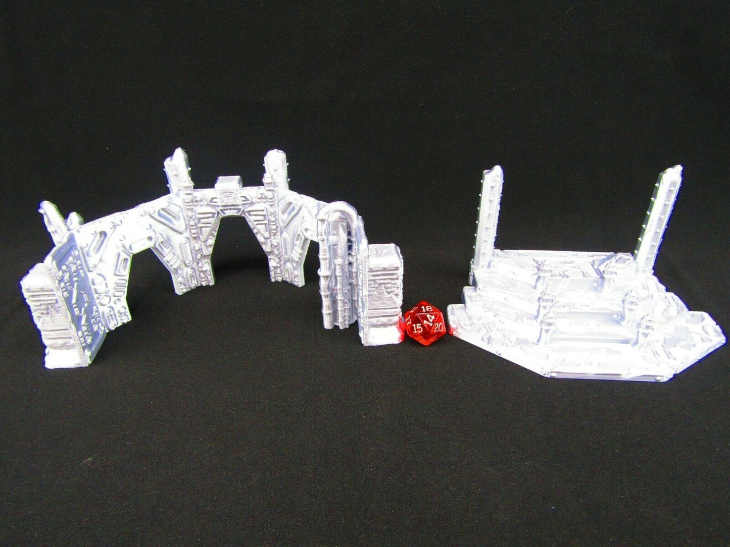 Bleachers & Ampitheatre Set Scatter Terrain Scenery 3D Printed Mini Miniature