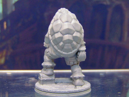 Eyepatch Tortle Pirate W/Sword Mini Miniature Figure 3D Printed Model 28/32mm