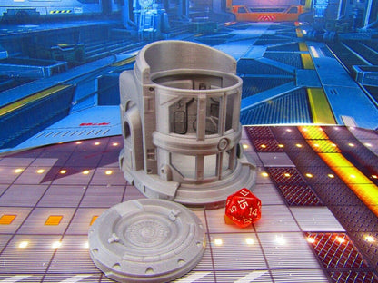 Containment Holding Chamber Cage Cell Scenery Terrain 3D Printed Model 28/32mm