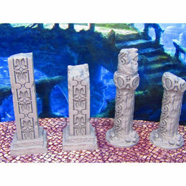 Atlantis Style Atlantean Sunken Pillars Columns Scenery Scatter Terrain Props