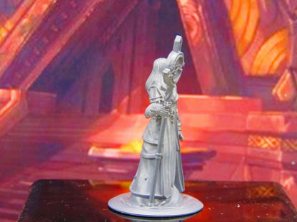 Female Holy Priest w/ Staff Human Mini Miniature Model Character Figure
