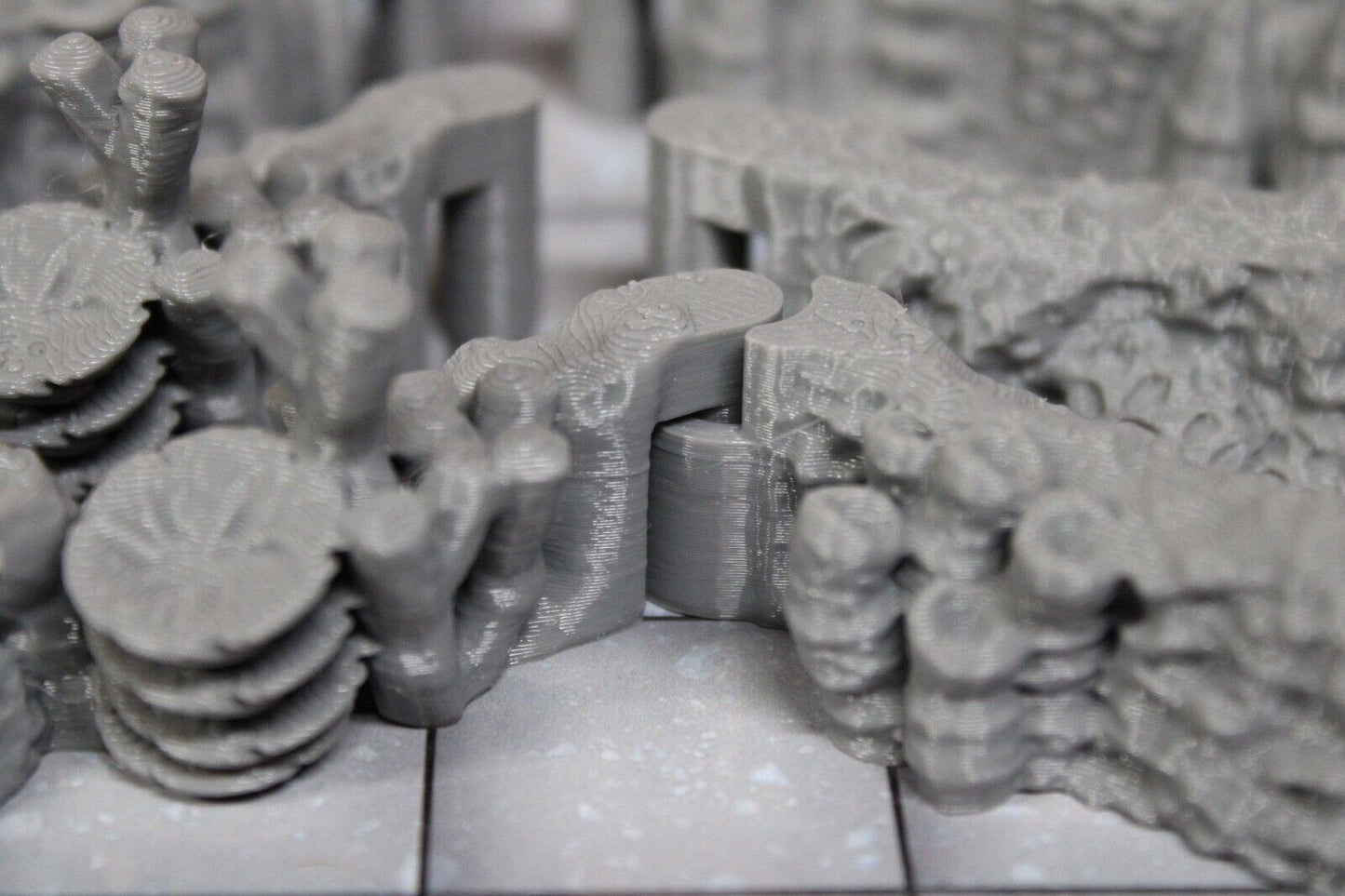 8pc Underwater Sea Labyrinth Coral Straight Dungeonsticks Walls Map Set Scenery