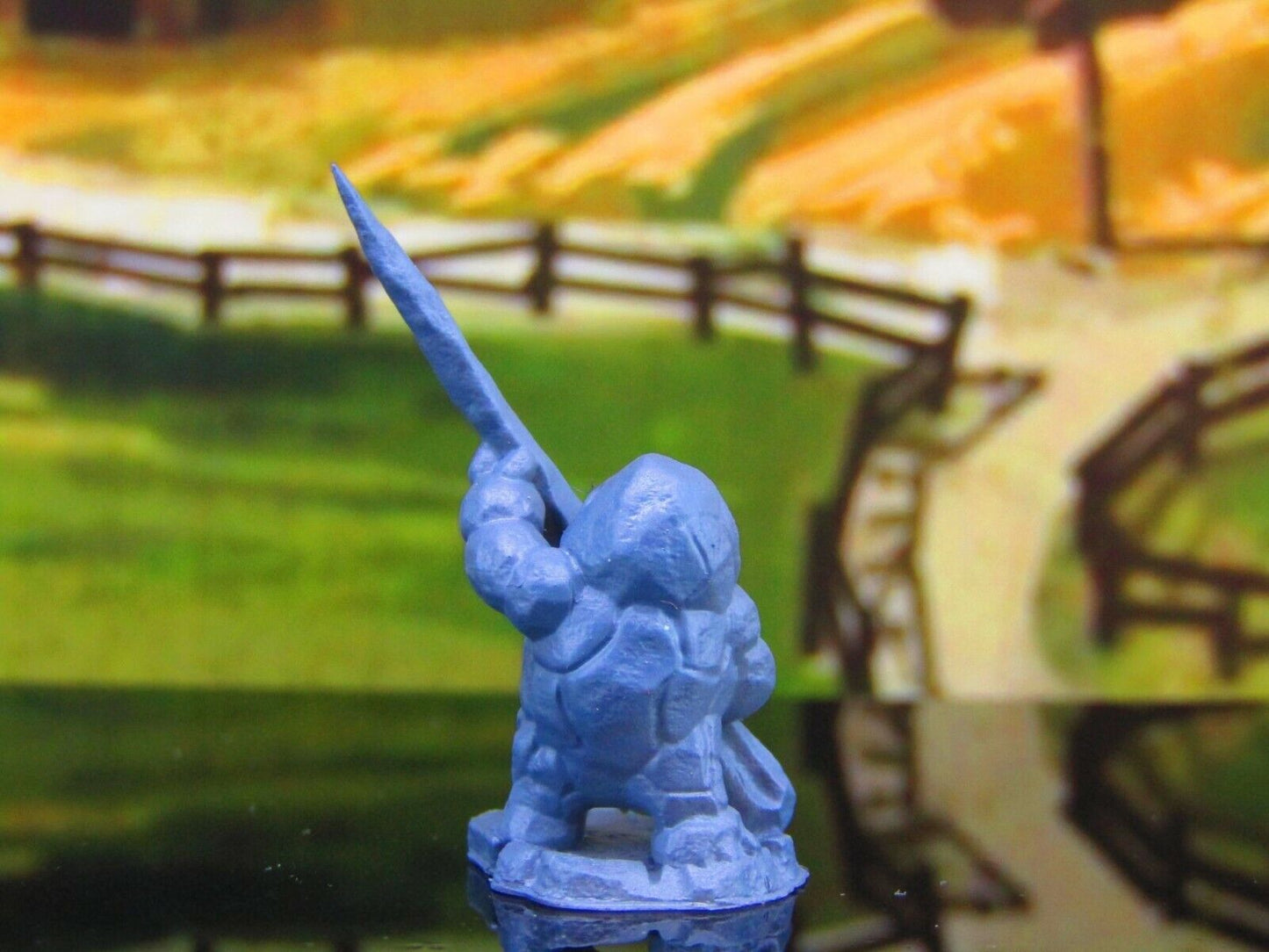 Clod Pikeman Earth Elemental Dirt Folk Mini Miniature Model Character Figure