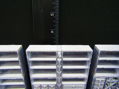 3pc Tall Book Shelves & 2 Ladders Scatter Terrain Scenery 3D Printed Mini