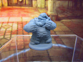 Dwarven Santa Claus Brawler Puncha Claus Mini Miniature Dwarf 3D Printed Model