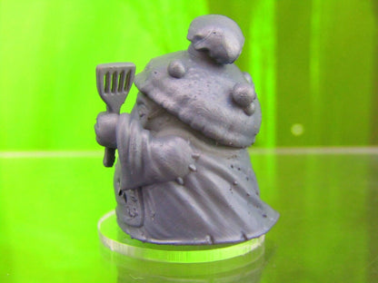 Shroomie Chef Mushroom Men Myconid Fungus Folk Mini Figures 3D Printed Model