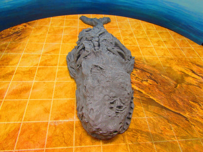 Beached Dead Whale Carcass Corpse Scatter Terrain Scenery 3D Printed Model