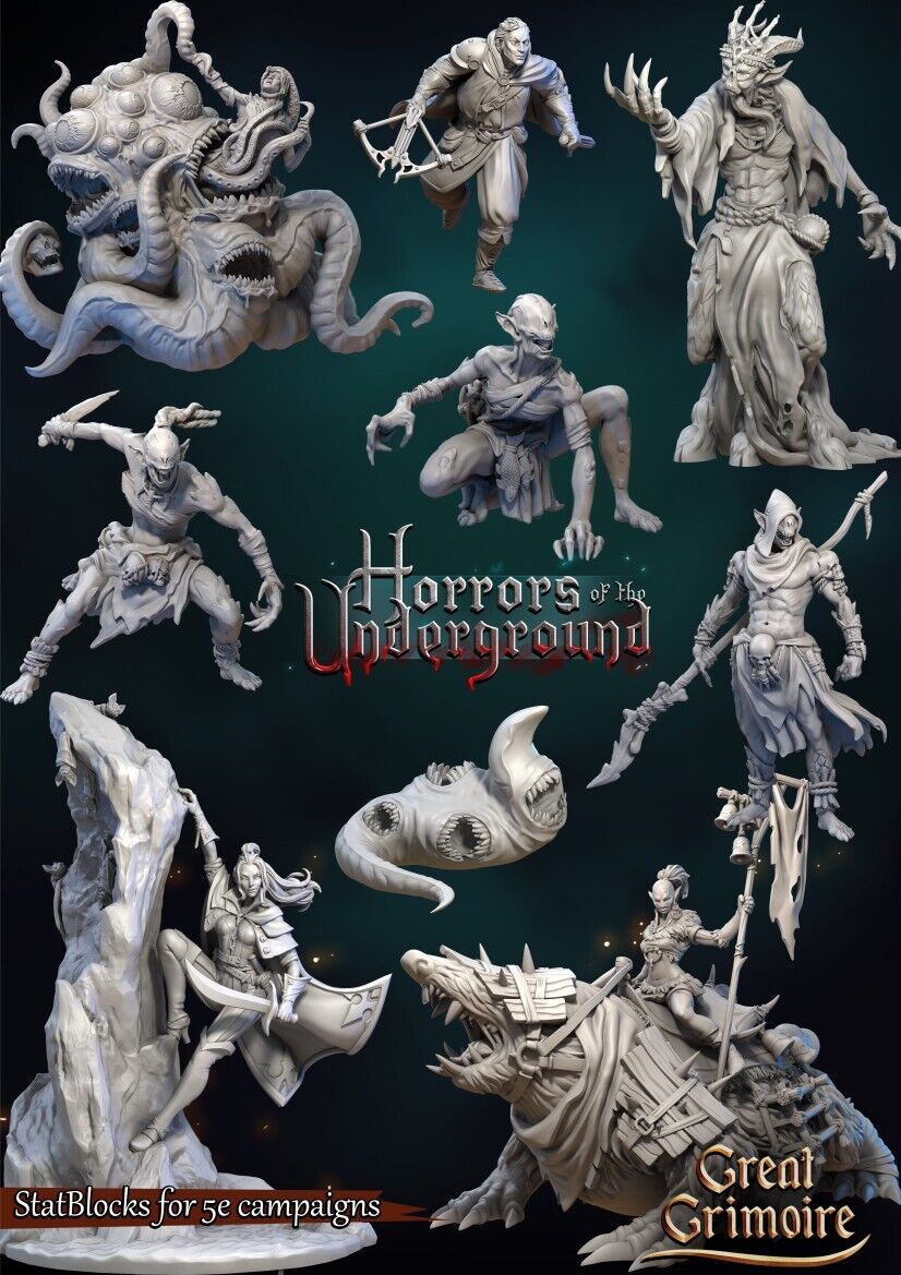 Deep Spawn with Tentacles Mini Miniature Model Figure RPG Tabletop Gaming D&D