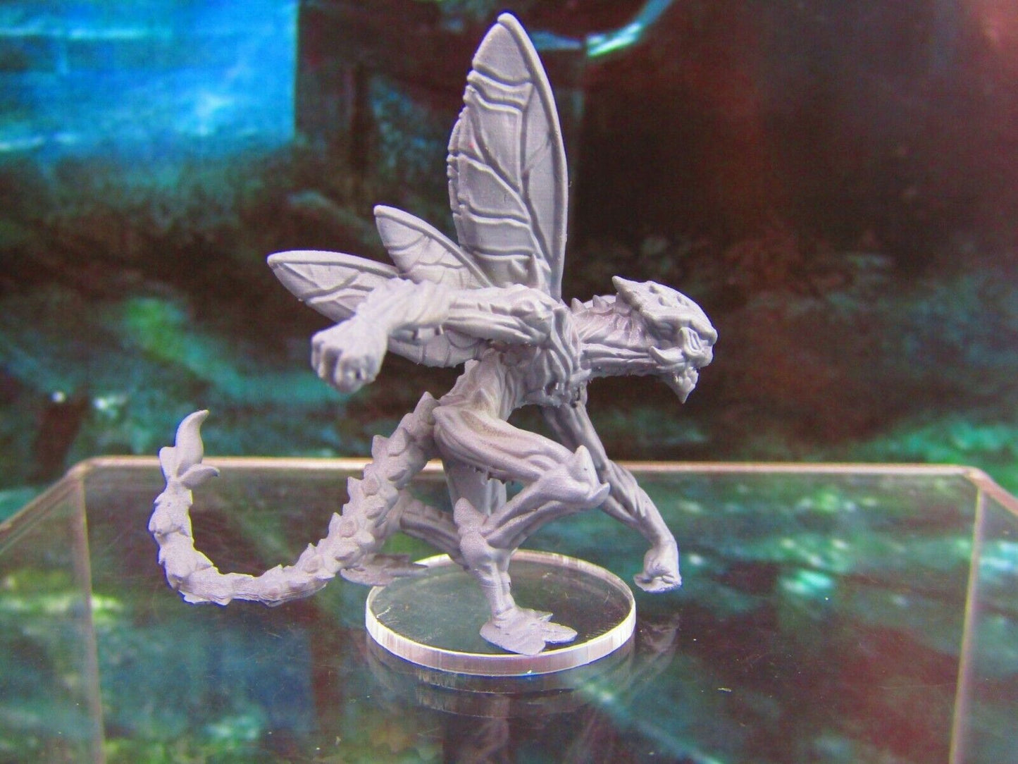 Bone Demon Monster Pose B Mini Miniature Figure 3D Printed Model 28/32mm Scale