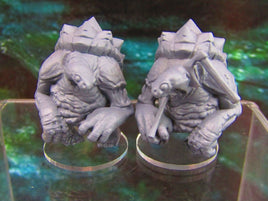 Zombie Tortle Turtle Race Pair Mini Miniature Figure Character 3D Printed Model