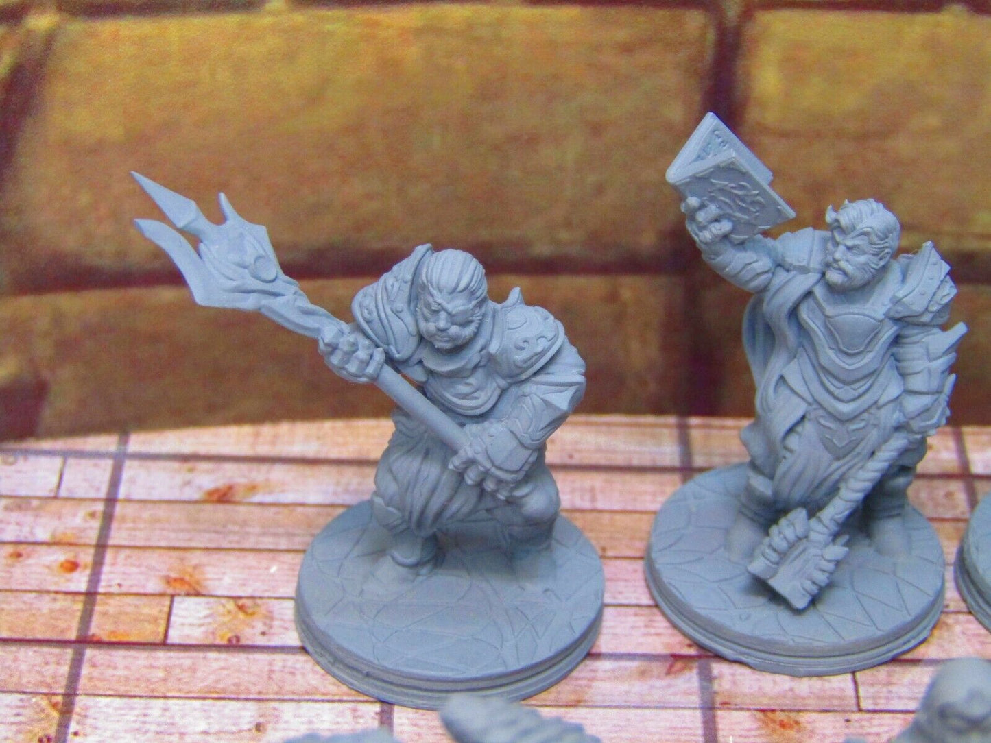 8pc Holy Order of Ash Paladin Religious Set Mini Miniature 3D Printed Model