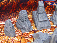
              8 pc Ancient Runic Artifact Ruins Miniature Scatter Terrain Scenery 3D Printed
            