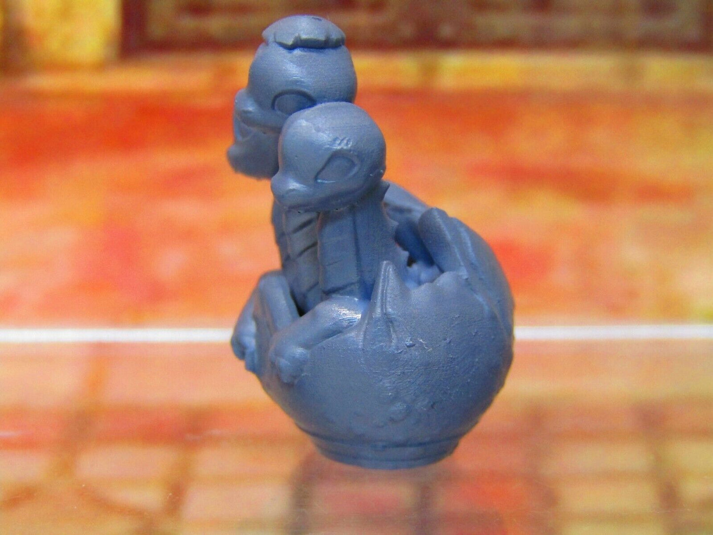 Baby Hydra in Shell Monster Companion Mini Miniatures 3D Printed Model 28/32mm