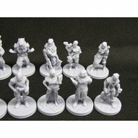 
              Sci Fi Mini Set 2 - 18 pc Humans, Dwarves, & Humanoids Miniatures Set 3D Printed
            