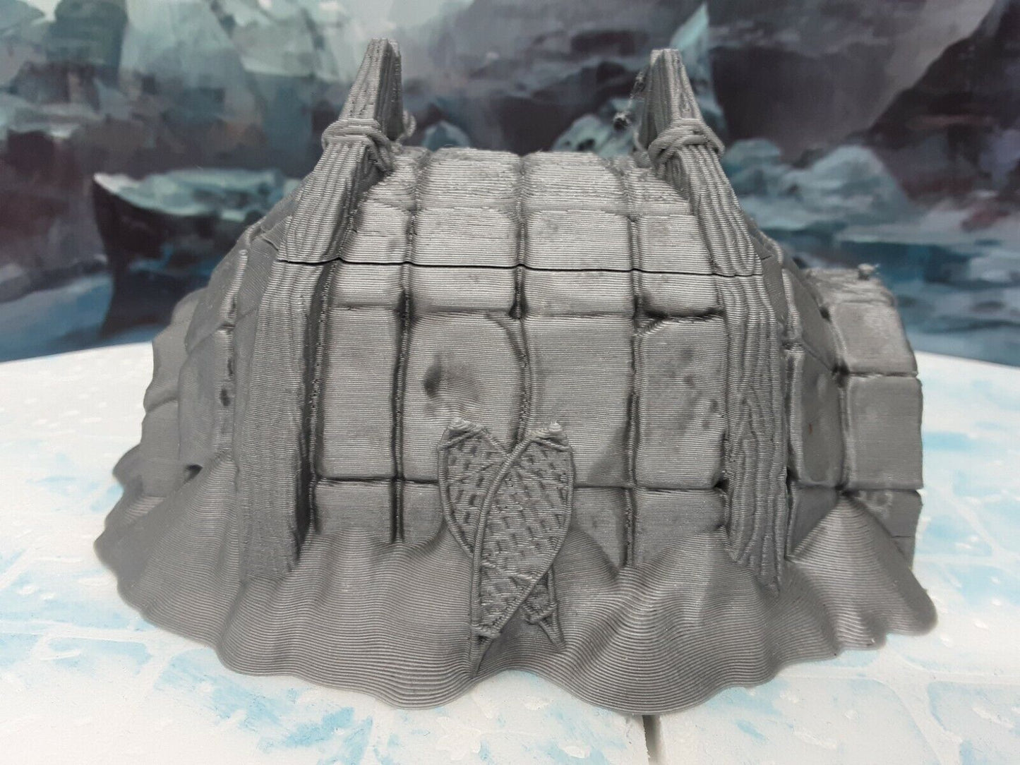 Ice Igloo Tribal Hut Scenery Terrain Miniature Mini Model Dungeons & Dragons D&D