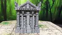 
              Cemetery Mausoleum Tomb Model Dungeons & Dragons 28mm Scatter Terrain Miniature
            