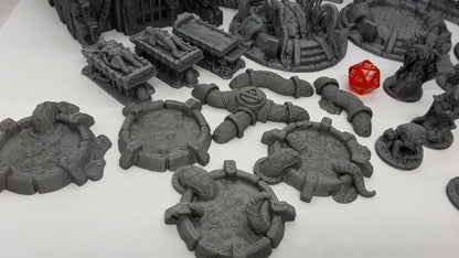 26 Piece Den of Alien Evil Mindflayer Encounter Scatter Terrain Set Scenery D&D