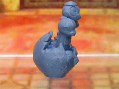 Baby Hydra in Shell Monster Companion Mini Miniatures 3D Printed Model 28/32mm