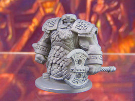 Dwarven Guard B Mini Miniature Figure 3D Printed Model 28/32mm Scale RPG Fantasy