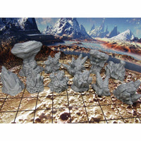 
              Alien Planet Rocks Scatter Terrain Scenery Mini Miniature 3D Printed
            