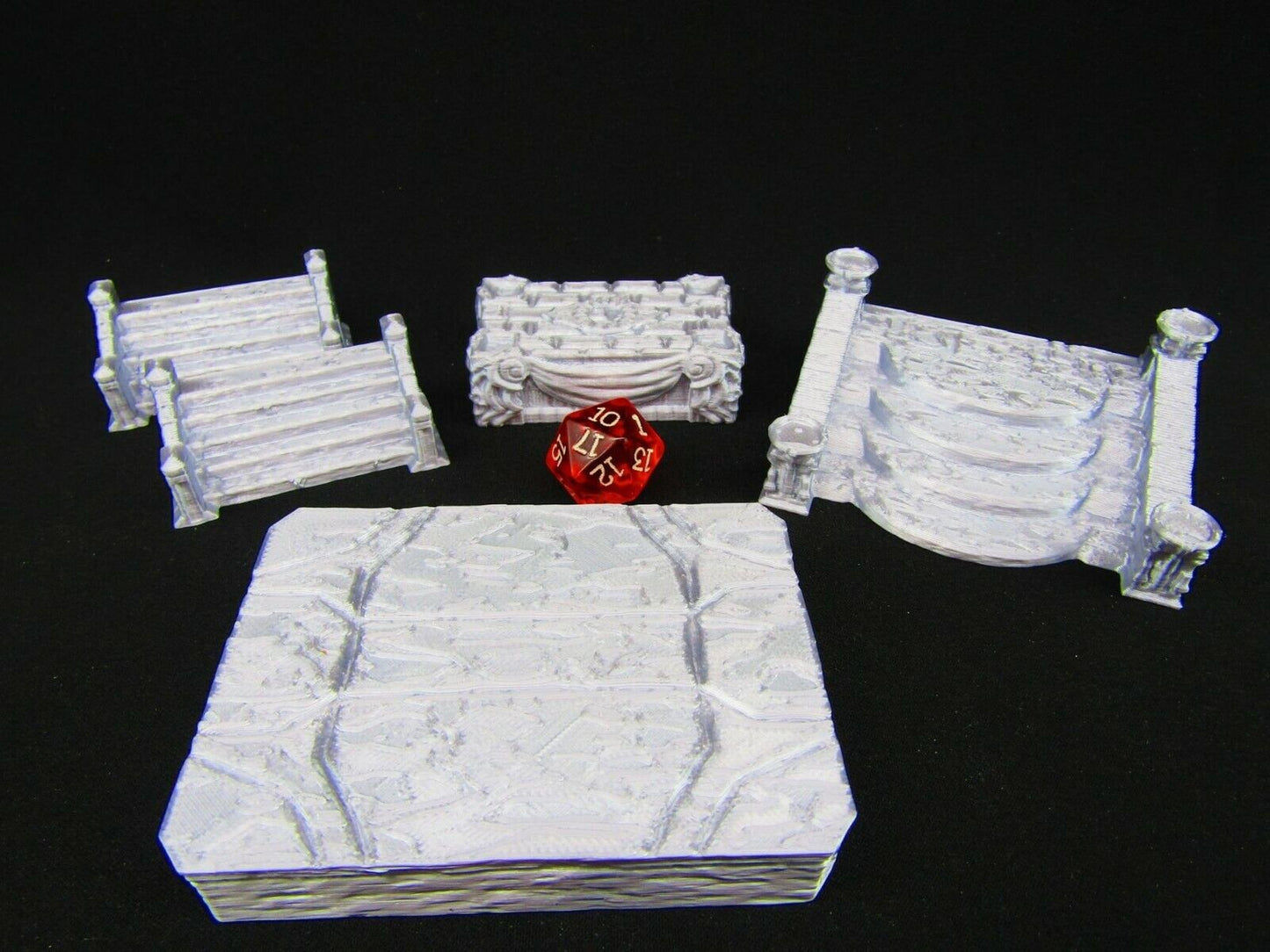 Holy Altar & Dais Scatter Terrain Scenery 3D Printed Mini Miniature Model