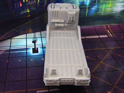 Flatbed Hover Truck Space Vehicle Car Scenery Scatter Terrain 3D Printed Model